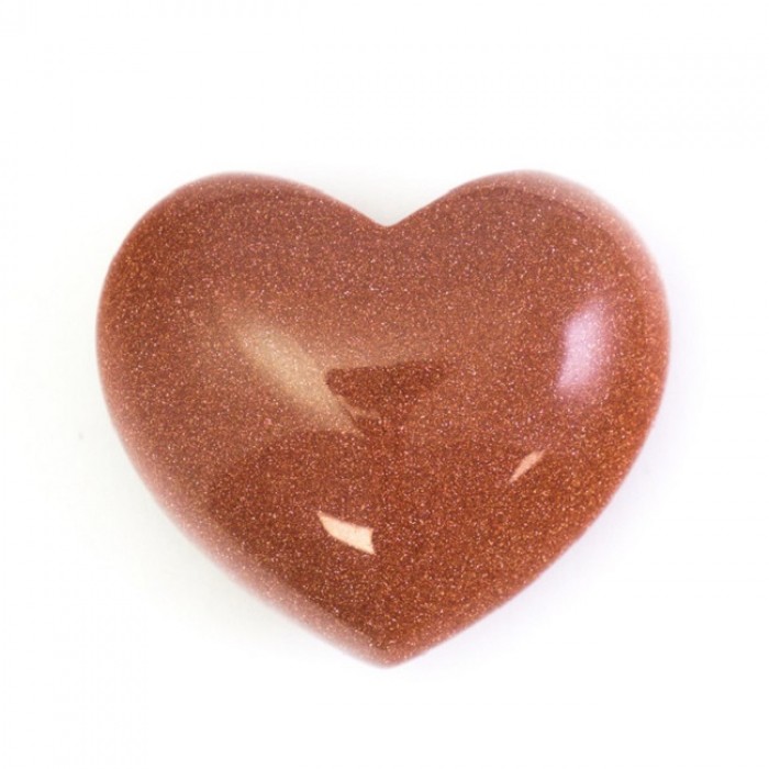 Καρδιά Καφέ Χρυσόλιθος - Brown Goldstone Καρδιές